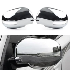 Door Side Rear View Mirror Cover Trim For Mitsubishi Outlander 2013 - 20 Chrome