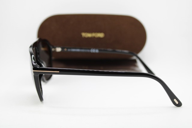 NEW TOM FORD TF 1209 ECO 01A AUTARI BLACK AUTHENTIC SUNGLASSES 56