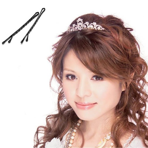 Wave Women's Hair Barrette Invisible Hair Clips Hair Styling Black Hair Pins - Picture 8 of 12