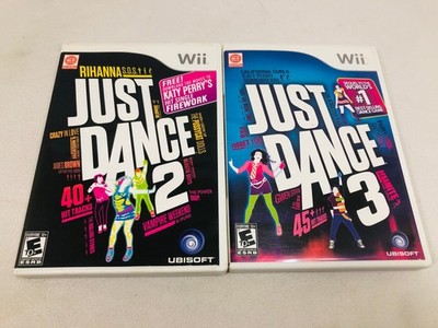 Nintendo Wii Just Dance 2 & 3 Complete CIB Tested Working Clean