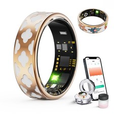 Smart Ring for Women Man, Health Fitness Tracker, IP68 Waterproof Sleep Track...