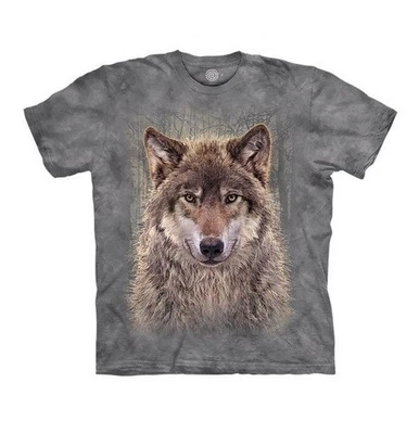 Camiseta gráfica gris Wolf Forest de The Mountain para hombre talla XL - Imagen 1 de 2