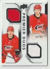 2018-19 UPPER DECK PREMIER DUOS ANDREI SVECHNIKOV/WARREN FOEGELE 85/99 CAROLINA