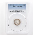 1937-D Mercury Dime MS65 FB PCGS Peripheral Tone *6228
