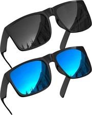 grinderPUNCH XL Polarized Men's Oversized Sunglasses, Big Extra-Large, Black