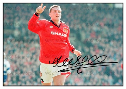 12440. Lee Sharpe Signed Pictures (A4 Prints) Man United Leeds Bradford etc.