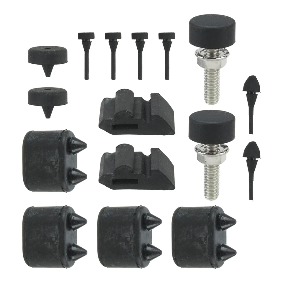 Rubber Stopper Kit & Hood Adjusters stoppers bumpers For 1967-79 Chevy Chevelle - Image 3 of 4