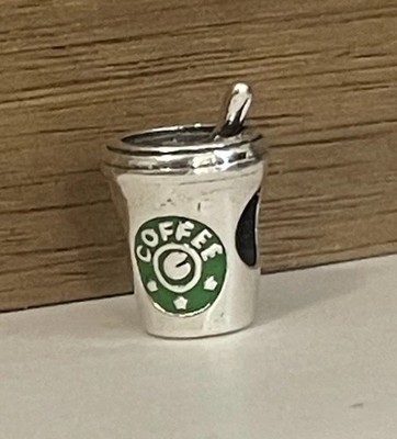 charm S925 Sterling silver charms Coffee Cafe Starbu Coffee Love