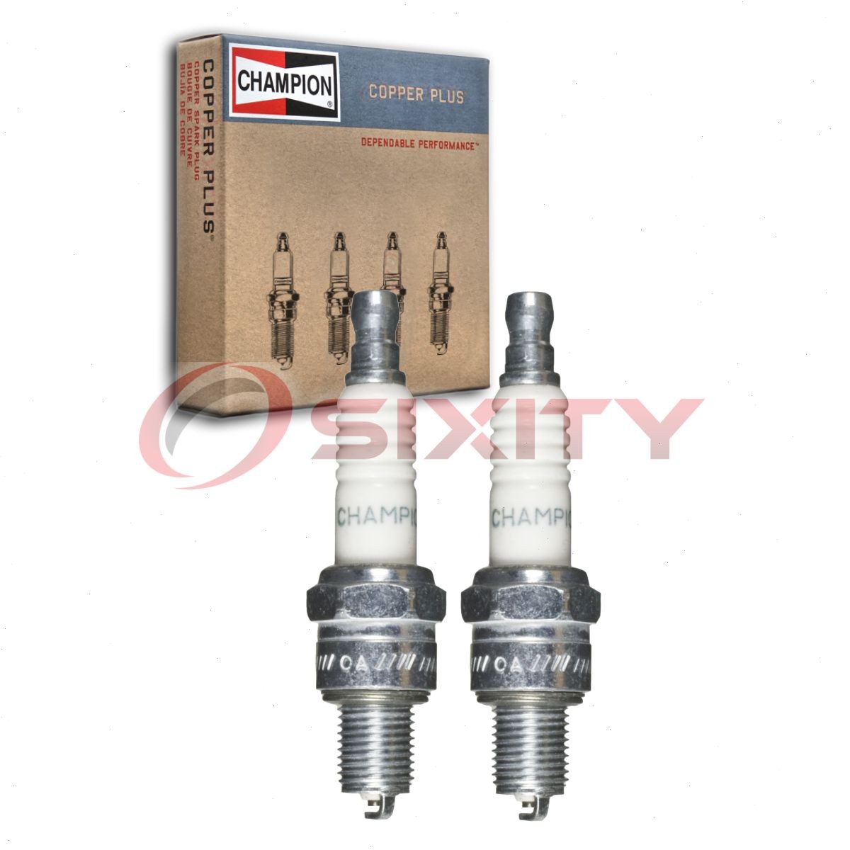 2 pc Champion Copper Plus 808 Spark Plugs for Z9Y U7A U4A U22FU U22FSZU qj