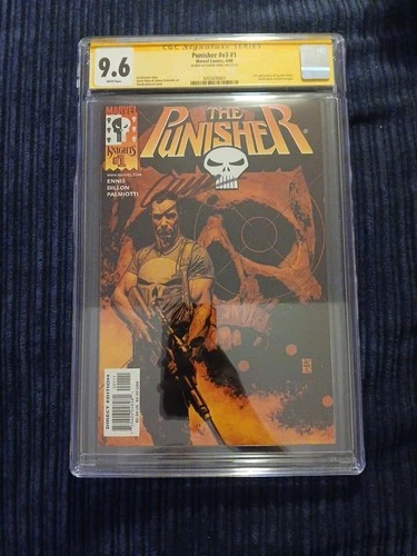 9.6. Graded CGC SIGNED GARTH ENNIS Punisher #1  Marvel/2000