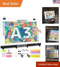 A3 LED Light Pad - USB Powered, 1500 Lux for Diamond Art & Versatile Projects