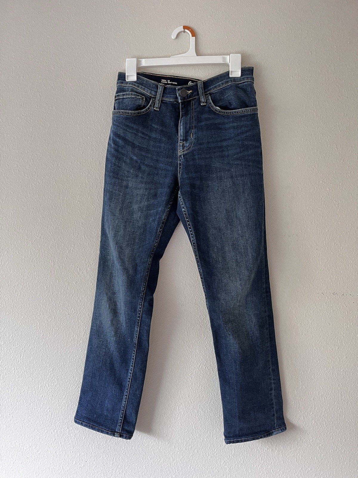 SALE! Goodfellow Jeans Pants Women 30x30 Dark Blue Slim Total Flexible