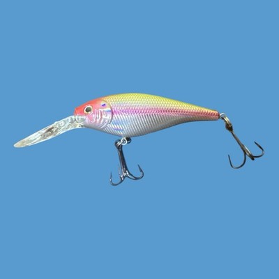 Yo-Zuri Crystal Minnow Deep Diver R1134 3.5 Inch Holographic Red Head NWB