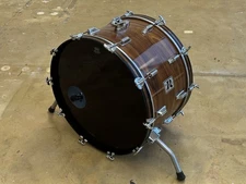 24" Rogers BIG 'R" Koa Wood Finish Bass Drum VINTAGE 14x24 NICE!!