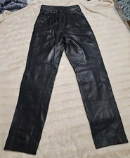 Womens Remi Leather Pants Black 6 Vintage 80s 90s Era Fully Lined, Super Soft