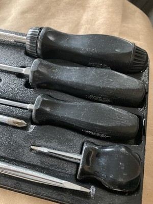 Vintage Snap On 8 Pc. Power Grip Plus Screwdriver Set - PAK 432360