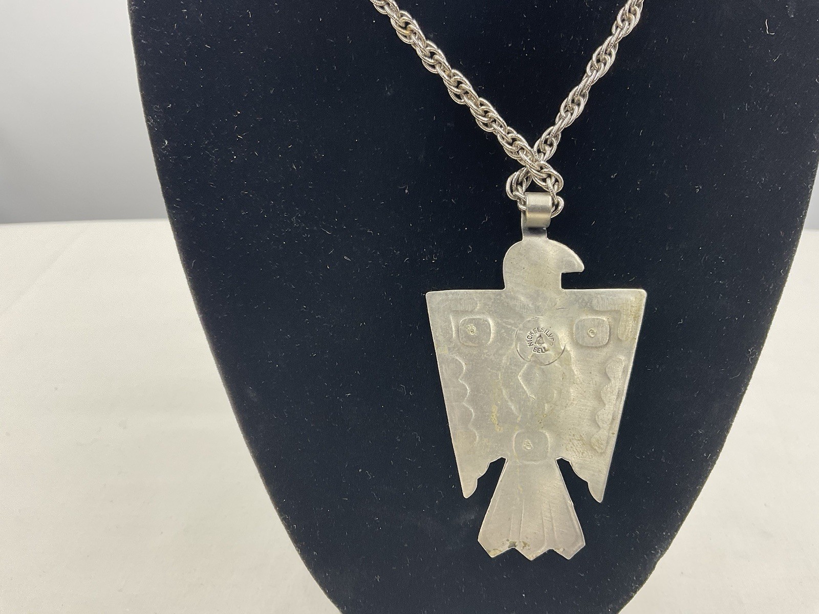 Thunderbird signed  BELL TRADING  NICKELSILVER NE… - image 4