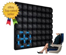 18" x 16" Sondur Travel Cushion Airplane Seat, Adjustable Portable Inflatable...