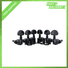 Guitar Locking Tuners, 1:21 Gear Ratio, Black, 3L 3R, Fit 10mm Headstock