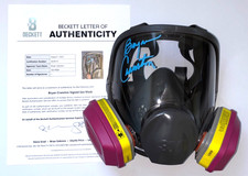BRYAN CRANSTON SIGNED BREAKING BAD GAS MASK WALTER WHITE HEISENBERG ACTOR BAS