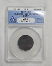1797 Liberty Cap Half Cent Plain Edge Anacs