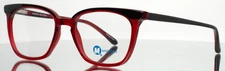 MODERN OPTICAL Welcome Burgundy Black Womens Square Eyeglasses 49-19-140 B:39