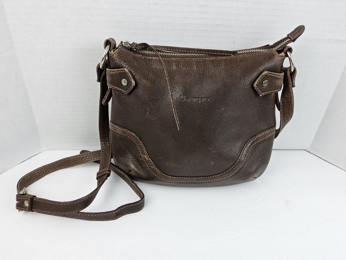 U By Ungaro Leather Crossbody Shoulder Handbag Purse | eBay