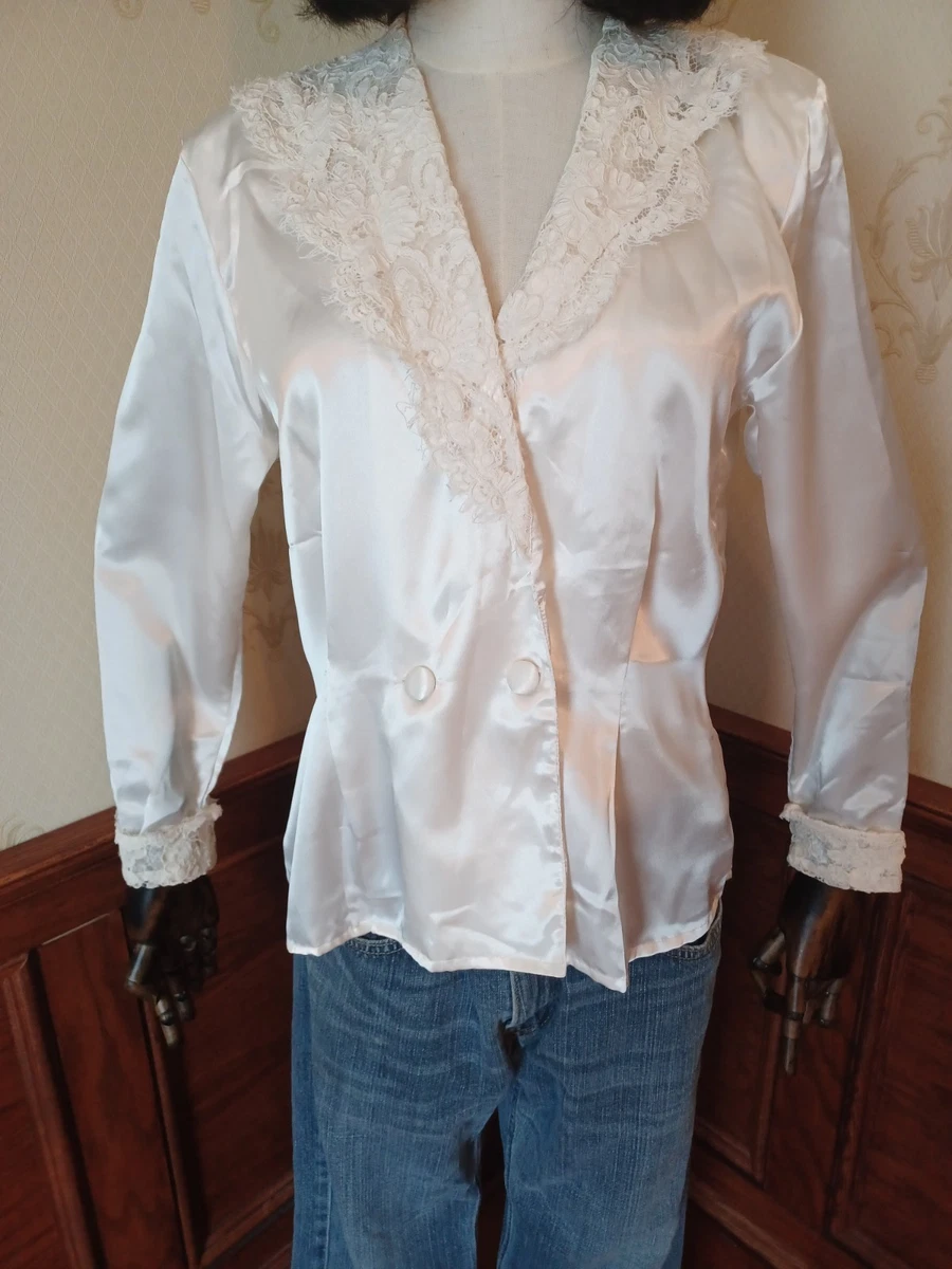 Satin Victorian Original Vintage Tops for Women for sale | eBay
