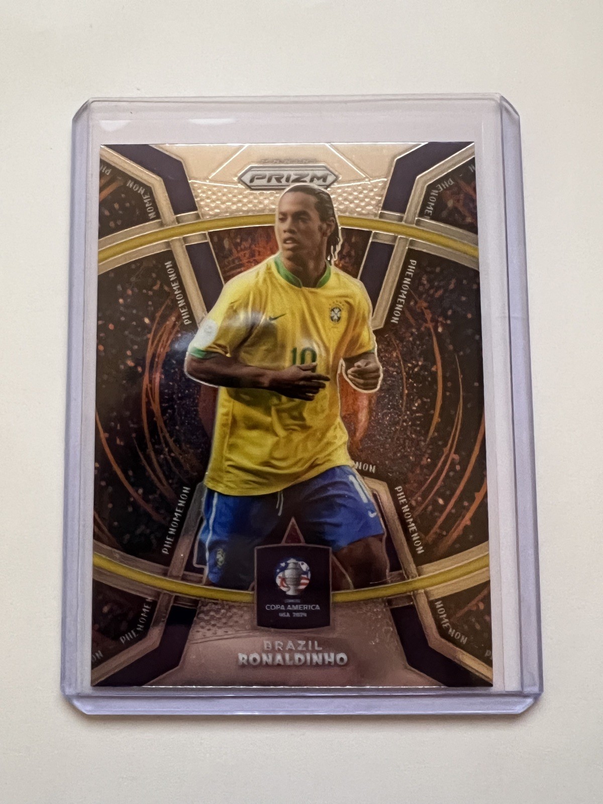 2024 Panini Prizm Copa America - Ronaldinho Phenomenon Silver Prizm #39 Brazil
