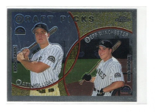1999 TOPPS CHROME MATT HOLLIDAY COLORADO ROCKIES ROOKIE  #442