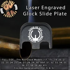 This is my Peace -Glock Rear Slide Plate Back Plate for Full SizedGlocksGen1-5