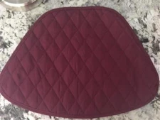 7-PC ROUND DINING KITCHEN TABLE WEDGE-SHAPED PLACE MAT SET BURGUNDY GREEN OR RED