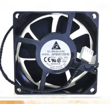Delta AFB0812SHE 8038 DC12V 1.00A 8cm 4-Wire Server Cooling Fan
