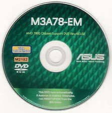 ASUS M3A78-EM Motherboard Drivers Installation Disk M2182