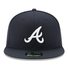 New Era MLB Authentic On-Field 59Fifty Atlanta Braves Fitted Cap - Navy