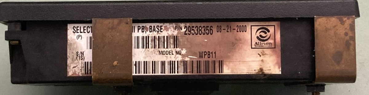 GENUINE ALLISON 29538356 WTEC SHIFT PAD TRANSMISSION