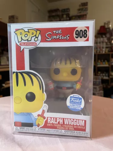 Funko Pop! #908 - The Simpsons- Ralph Wiggum -Funko Shop Exclusive- In Protector