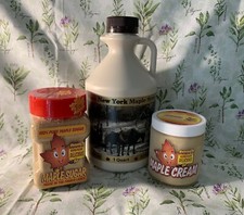 100 Pure Maple Syrup Combo Quart, 8oz maple cream, 8oz sugar shaker NY