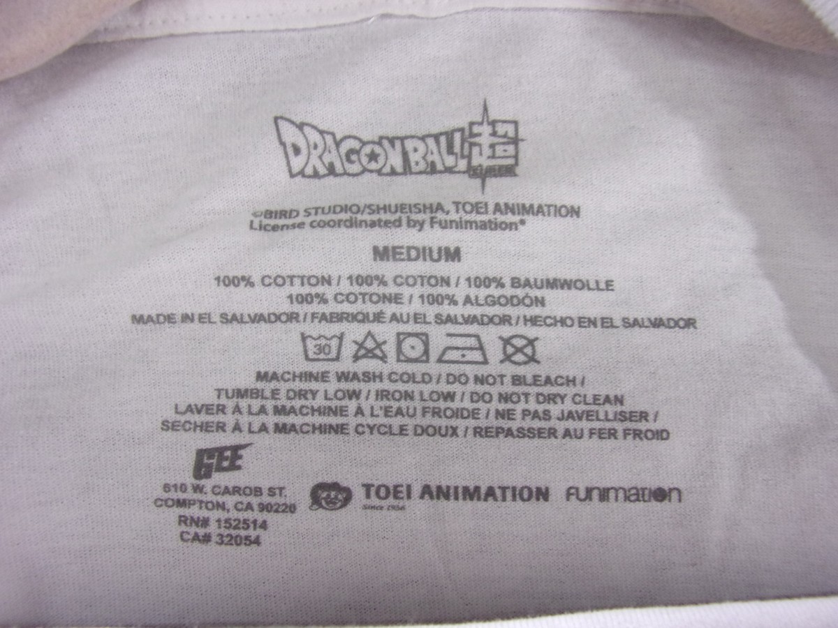 Dragon Ball Shirt Mens Medium Super Character Goku Gohan Vegeta