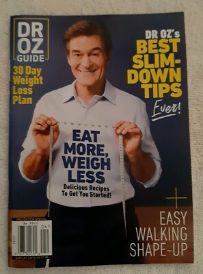 Dr. Oz Guide Magazine Book Dr. Oz's Best Slim Down Tips Ever! 30 Day Weight Loss