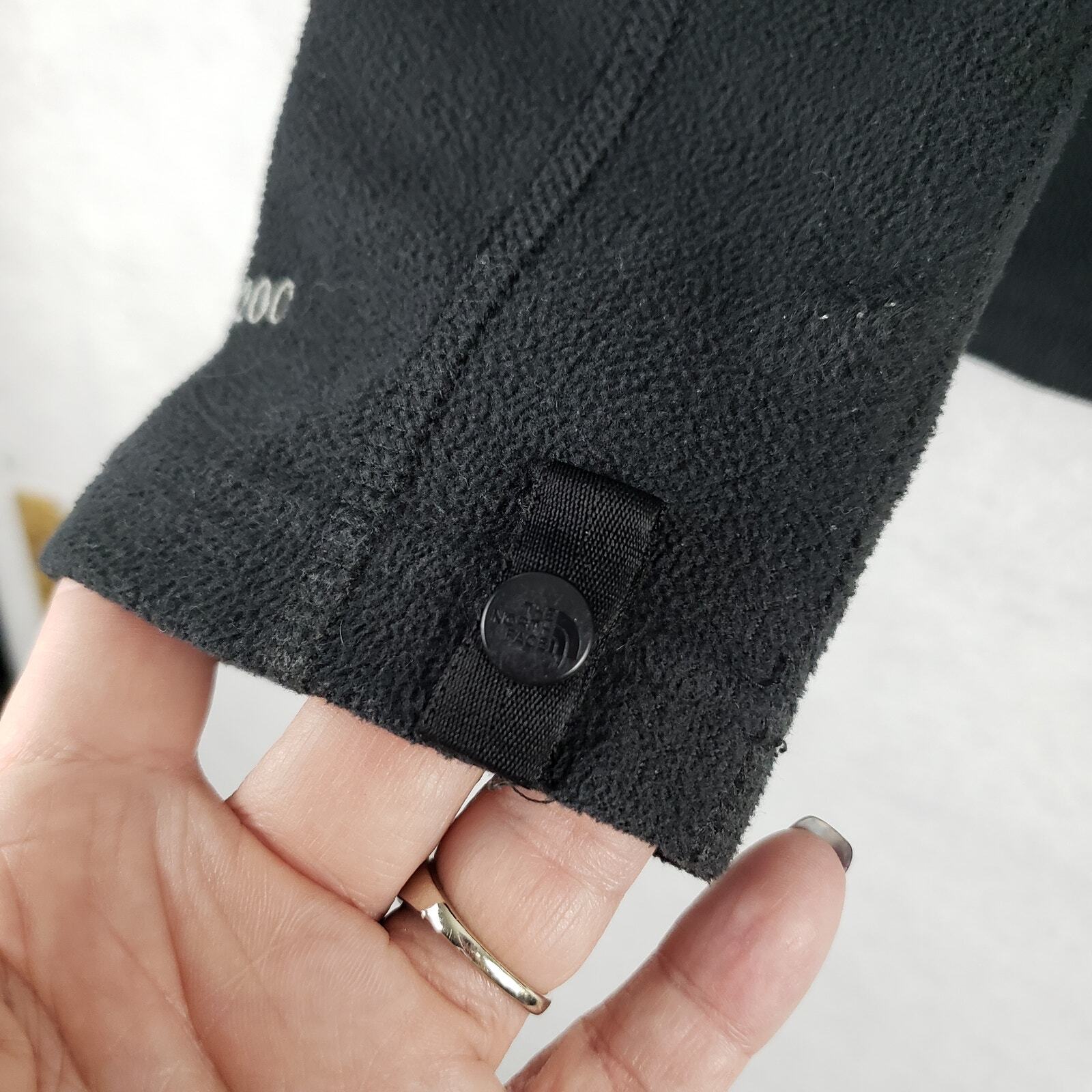 The North Face Women's M Full Zip Fleece Sweatshirt Jacket Solid Black Classic thumbnail 8