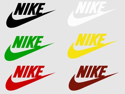 nike logo colour