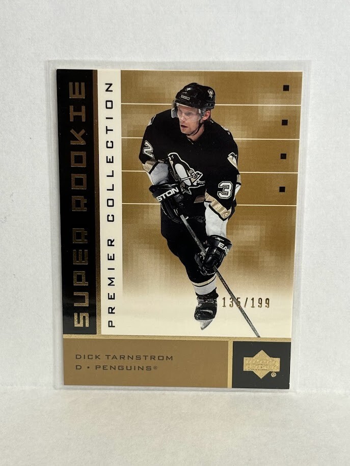 Dick Tarnstrom 2002-03 UD Premier Collection Gold Super Rookie Card # 70 135/199