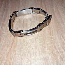 ⭐️⭐️GLIEDERARMBAND 22,0 x 1,3  cm EDELSTAHL POLIERT UNISEX NEU ⭐️⭐️