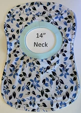 Bib 14" Neck Pull Over Head T-Shirt Special Needs Drool polyester cotton blend