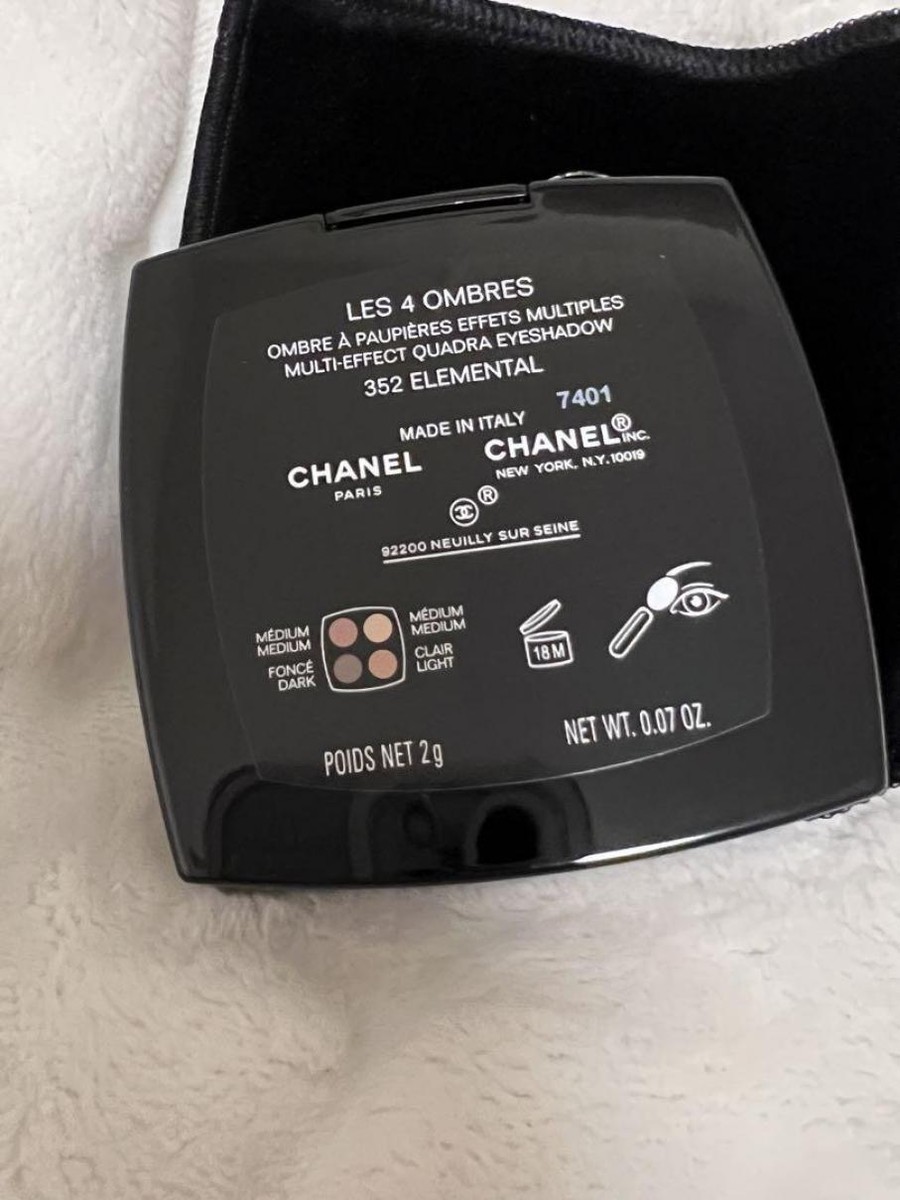 CHANEL eye shadow LES 4 OMBRES 352 ELEMENTAL 4 colors /w Box