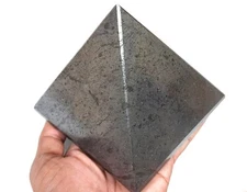 Big Hematite Pyramid 5 inches Positive Energy Chakra Balancing Pyramid Stability