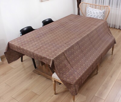 Roller Print On Cotton Fabric Uzbek 6.82' x 7.41' VINTAGE FAST Shipment 14867