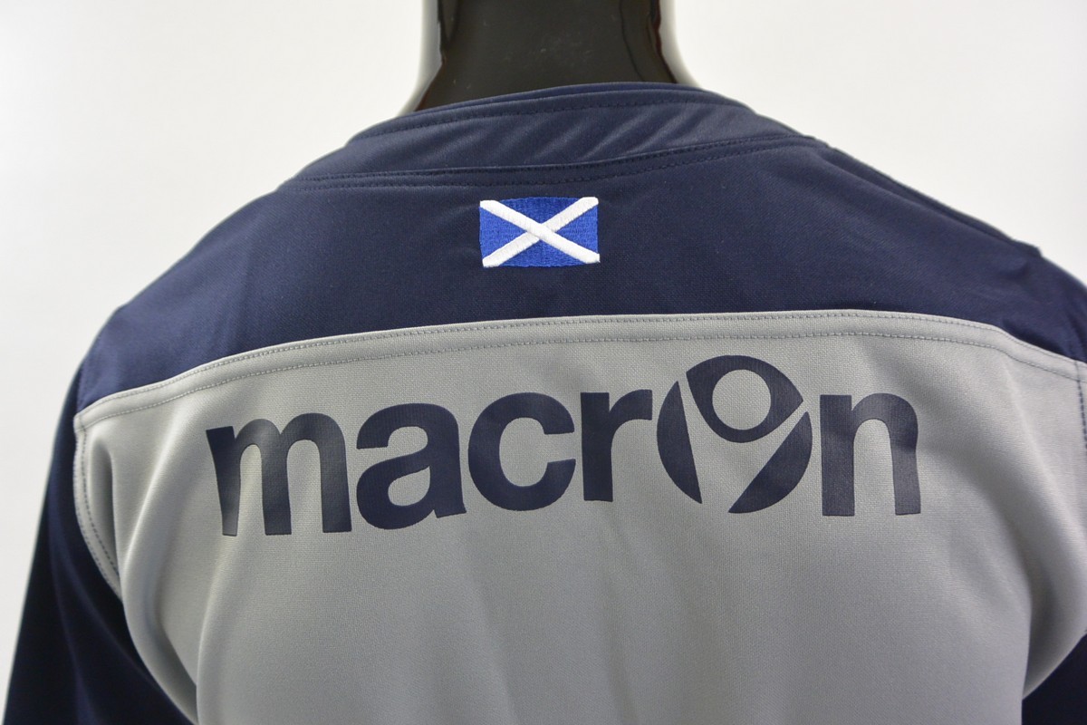 SCOTLAND NATIONAL TEAM RUGBY UNION SHIRT MACRON SIZE M