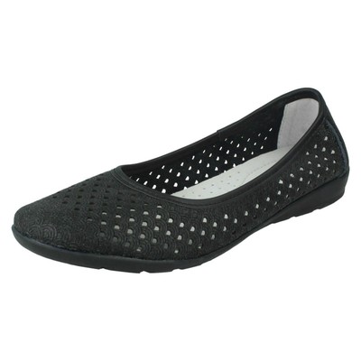 Ladies Eaze Flat Slip On Shoes F8R0505